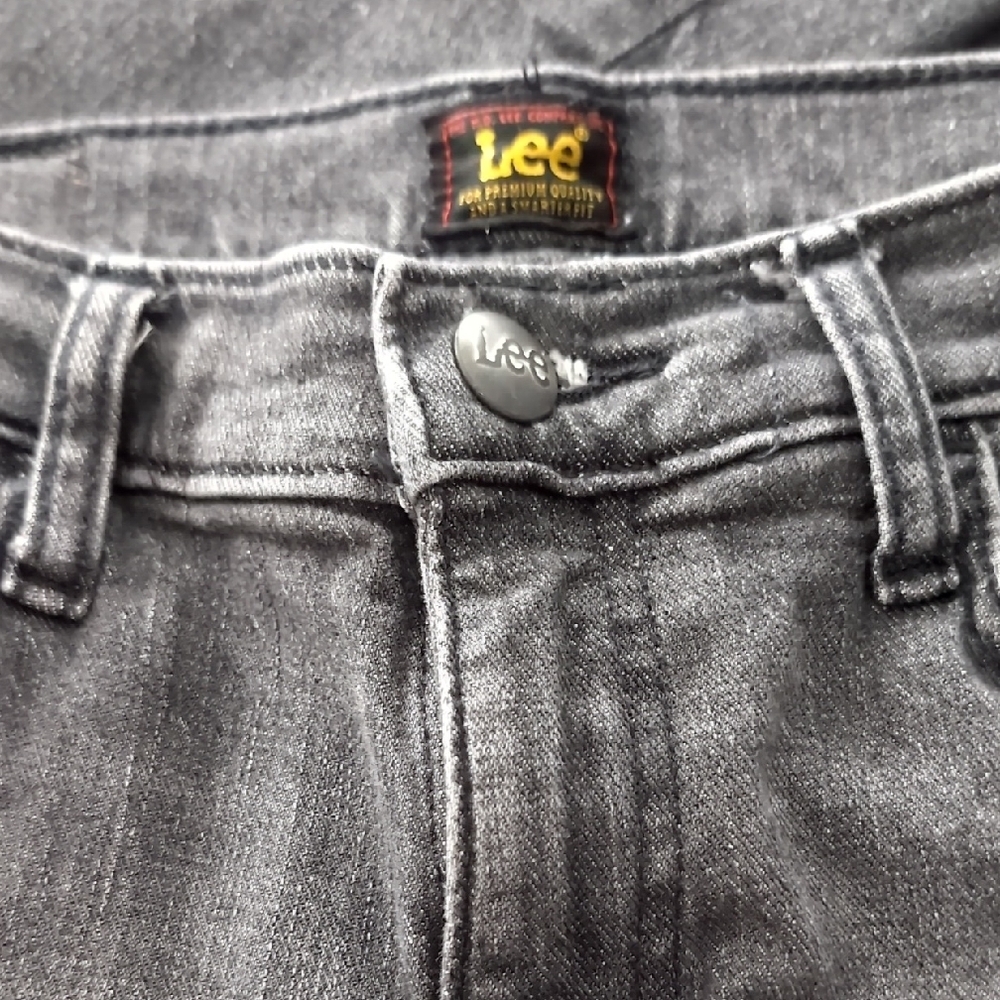 EUC Gray/Black Lee Flare Jeans - 4 - Picture 2 of 5